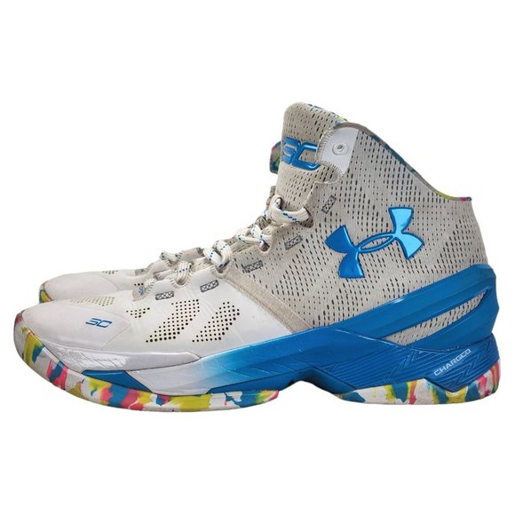 Under Armour Armour/High-Cut Sneakers White 1259007-103 Men's Size 11 - Picture 1 of 7